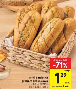 Intermarche Mini bagietka graham czosnkowa LA LORRAINE oferta