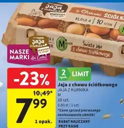 Intermarche Jaja z chowu ściółkowego JAJA Z KURNIKA M oferta