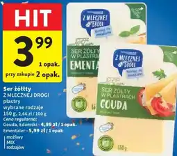 Intermarche Ser żółty Z MLECZNEJ DROGI plastry oferta