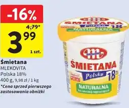 Intermarche Śmietana Polska 18% Mlekovita oferta