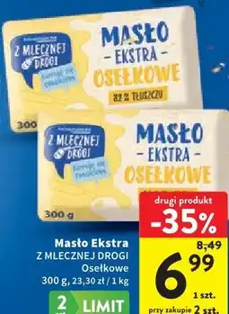 Intermarche Masło Ekstra Z MLECZNEJ DROGI Osełkowe oferta
