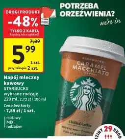 Intermarche Napój mleczny kawowy Starbucks oferta