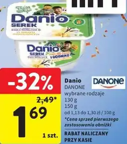 Intermarche Serek homogenizowany Danio Danone oferta