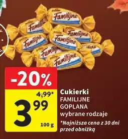 Intermarche Cukierki FAMILIJNE GOPLANA wybrane rodzaje oferta