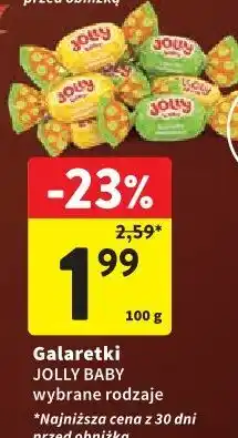 Intermarche Galaretki JOLLY BABY wybrane rodzaje oferta