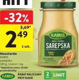 Intermarche Musztarda KAMIS sarepska oferta
