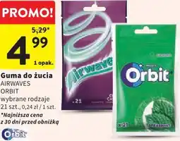 Intermarche Guma do żucia Airwaves / Orbit oferta