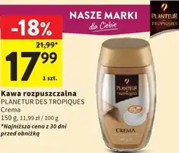 Intermarche Kawa rozpuszczalna Planetur des Tropiques Crema oferta