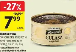 Intermarche Konserwa SPICHLERZ RUSIECKI wybrane rodzaje oferta