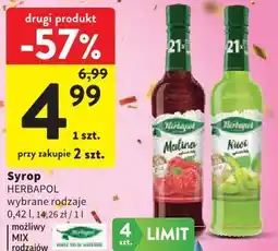 Intermarche Syrop Herbapol wybrane rodzaje oferta