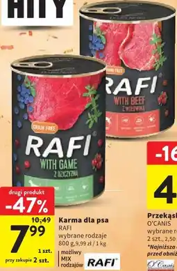Intermarche Karma dla psa RAFI wybrane rodzaje oferta