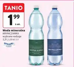 Intermarche Woda mineralna KRYNICZANKA oferta