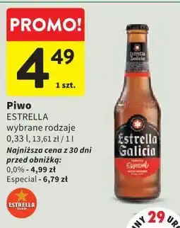 Intermarche Piwo Estrella wybrane rodzaje oferta