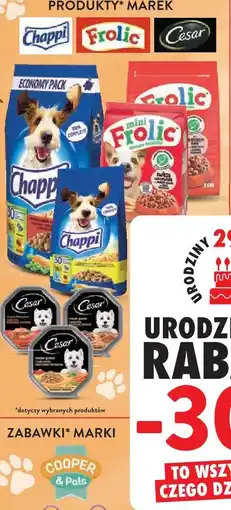 Intermarche Produkty marek Chappi, Frolic, Cesar oferta