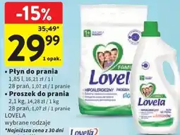Intermarche Płyn do prania lub proszek do prania LOVELA oferta