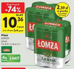 Intermarche Piwo Łomża jasne 4-pak oferta