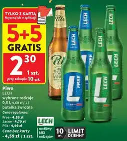 Intermarche Piwo Lech wybrane rodzaje oferta