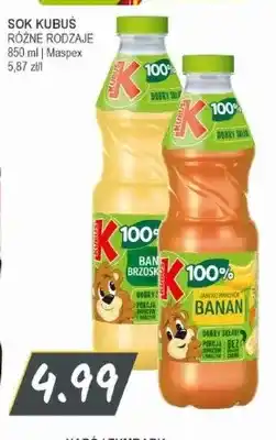 Słoneczko Sok Kubuś banan brzoskwinia 100% oferta