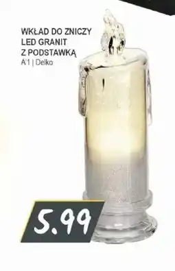 Słoneczko Wkład do zniczy LED Granit z podstawką oferta