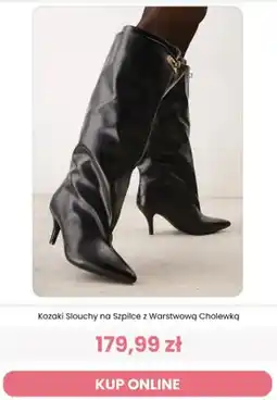 Renee Kozaki slouchy na szpilce z warstwową cholewką Renee oferta