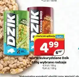 Delfin Wafle kukurydziane Dzik Green onion oferta