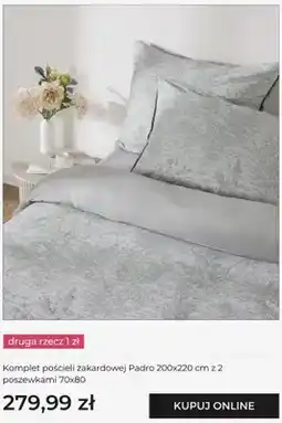 Home&You Komplet pościeli żakardowej Padro 200x220 cm z 2 poszewkami 70x80 Home & you oferta