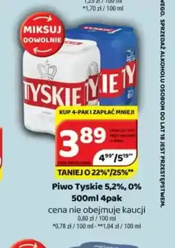 Delfin Piwo Tyskie 5,2% 4-pak oferta