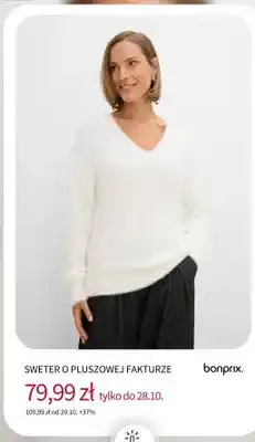 BonPrix Sweter o pluszowej fakturze Bonprix oferta