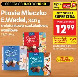 Biedronka Ptasie Mleczko E.Wedel śmietankowe oferta