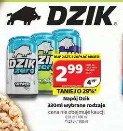 Delfin Napój Dzik zero white oferta