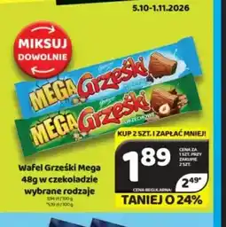 Delfin Wafel Grześki Mega w czekoladzie mlecznej oferta