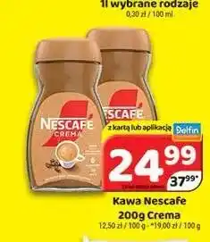 Delfin Kawa rozpuszczalna Nescafe Crema oferta
