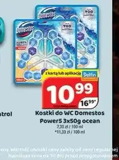 Delfin Kostki do WC Domestos Power5 Ocean 3-pak oferta