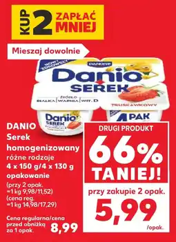 Kaufland Danio Serek homogenizowany oferta