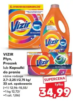 Kaufland Vizir Płyn, Proszek lub Kapsułki do prania oferta
