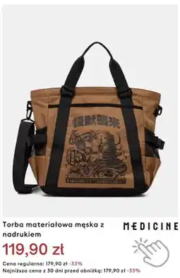 Medicine Torba materiałowa męska z nadrukiem Medicine oferta