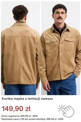 Kurtka męska z imitacji zamszu