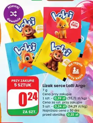Lizak serce Lolli Argo