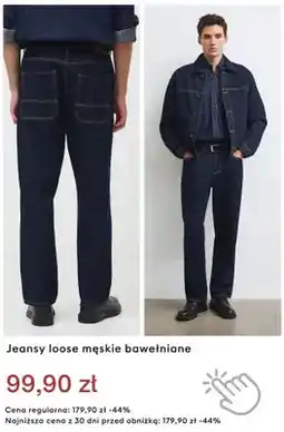 Medicine Jeansy loose męskie bawełniane oferta