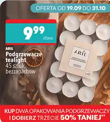 Biedronka Podgrzewacze tealight Aril oferta