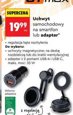 Biedronka GT max Uchwyt samochodowy na smartfon lub adapter oferta