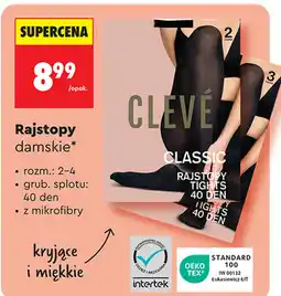 Biedronka Rajstopy damskie CLEVÉ CLASSIC oferta