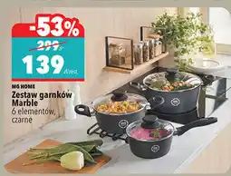 Biedronka MG HOME Zestaw garnków Marble, 6 elementów oferta