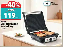 Biedronka HOFFEN Grill elektryczny kontaktowy czarny oferta