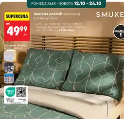 Biedronka Smukee Komplet pościeli satynowej z mikrowłókna oferta