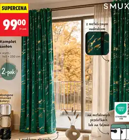 Biedronka Komplet zasłon Smukee oferta