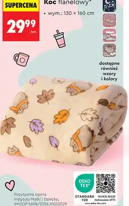 Biedronka Koc flanelowy Pusheen oferta