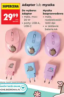 Biedronka Pusheen Adapter lub myszka bezprzewodowa oferta