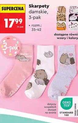 Biedronka Skarpety damskie Pusheen, 3-pak oferta