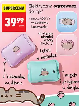 Biedronka Elektryczny ogrzewacz do rąk Pusheen oferta